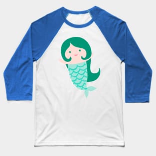 Cute Mermaid {Mint Green} Baseball T-Shirt